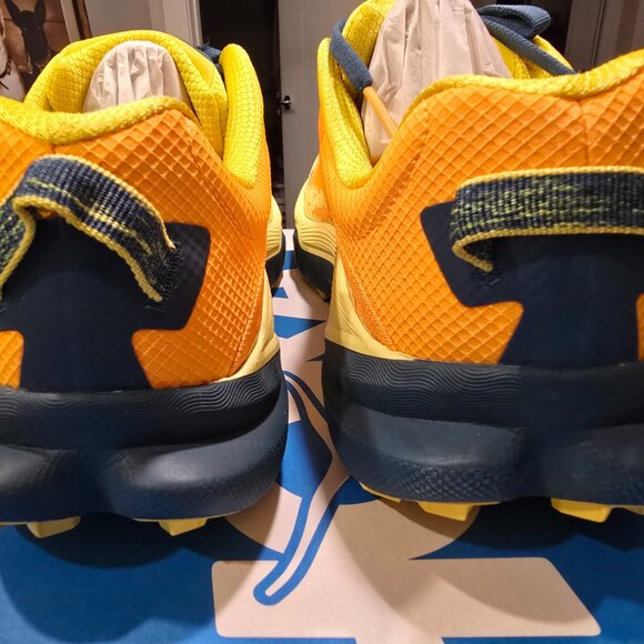 Hoka Torrent 4 Mens Size 12 1155115-SBLT Trail Running Shoes Sun Coral/Blue NEW - Picture 7 of 10